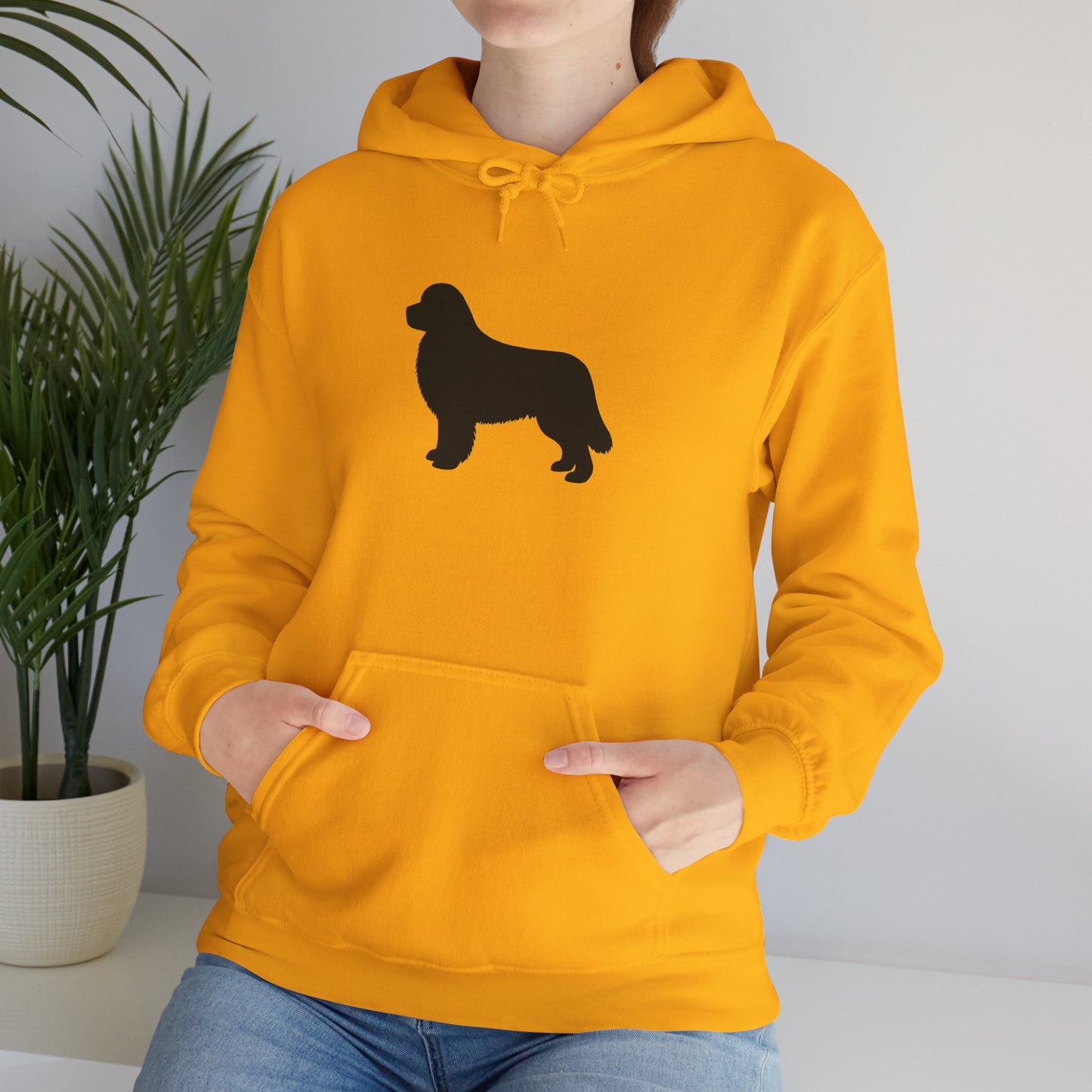 Newfie Silhouette Unisex Hoodie