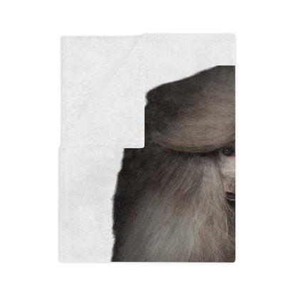 Poodle Head Velveteen Microfiber Blanket
