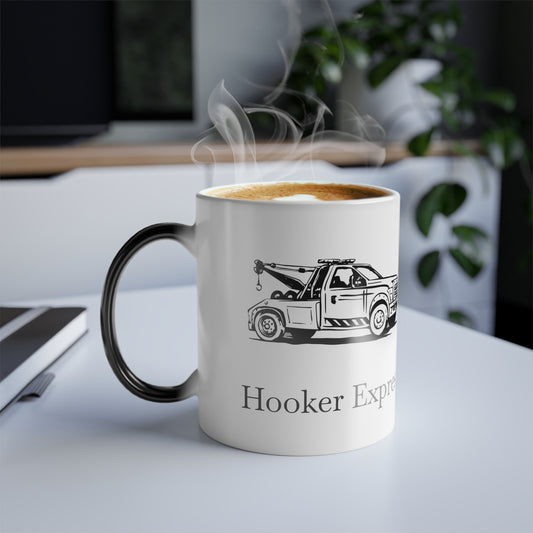 H**ker Express Wheel Lift Tow Truck Color Changing Mug