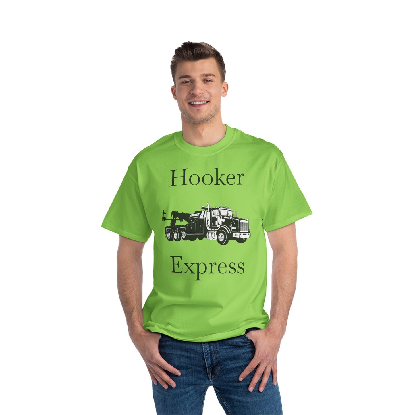 H**ker Express Heavy Tow Truck Men's Short-Sleeve Crewneck Tee