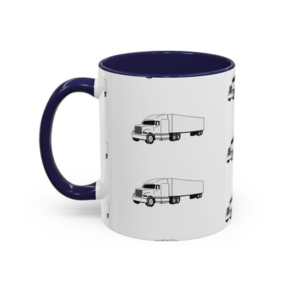 Semi Truck 2-Tone Coffee Mug