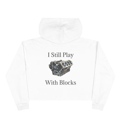 Play With Blocks Women's Crop Hoodie