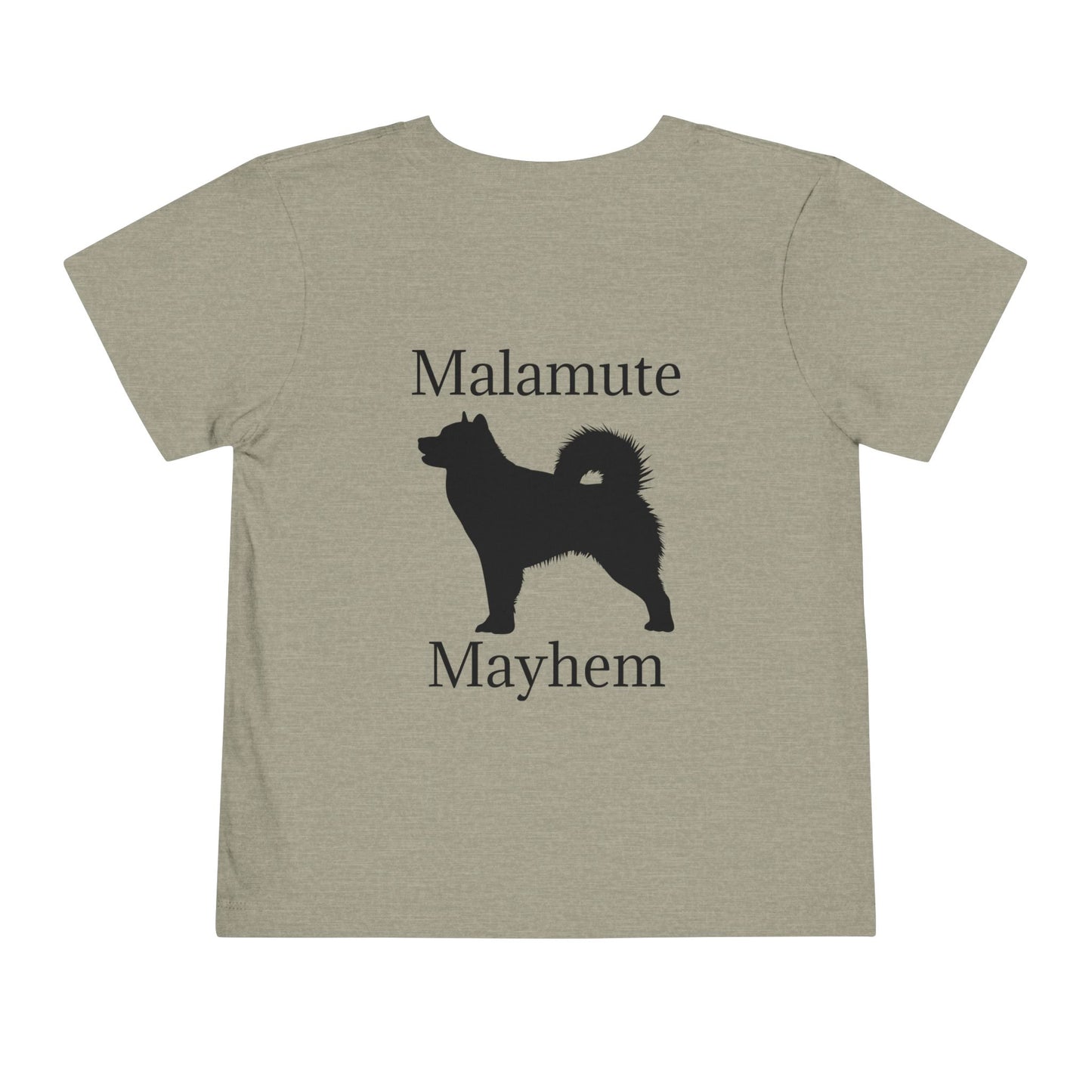 Malamute Mayhem Toddler Unisex Short Sleeve Crewneck Tee