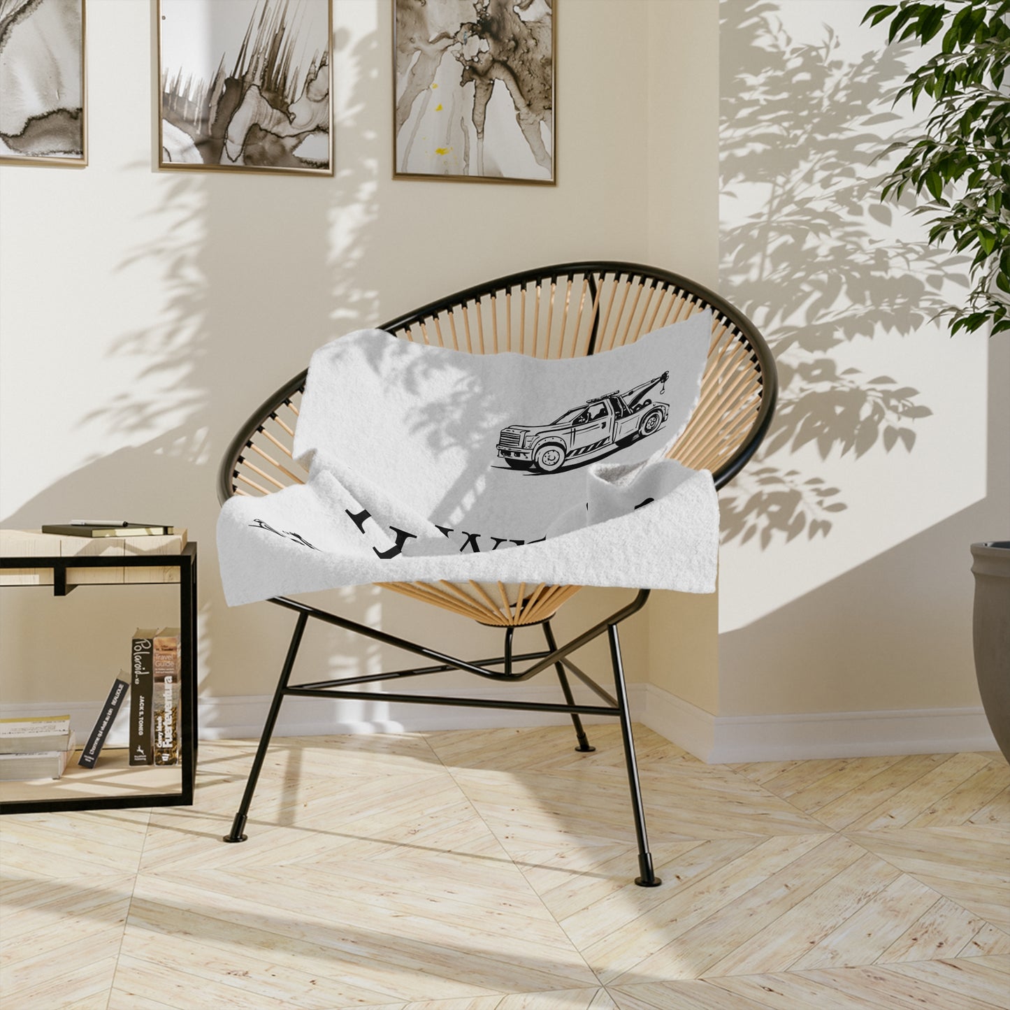 Down To Hook Up Velveteen Microfiber Blanket