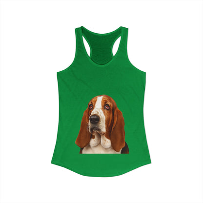 Basset Head Women's Racerback Tank
