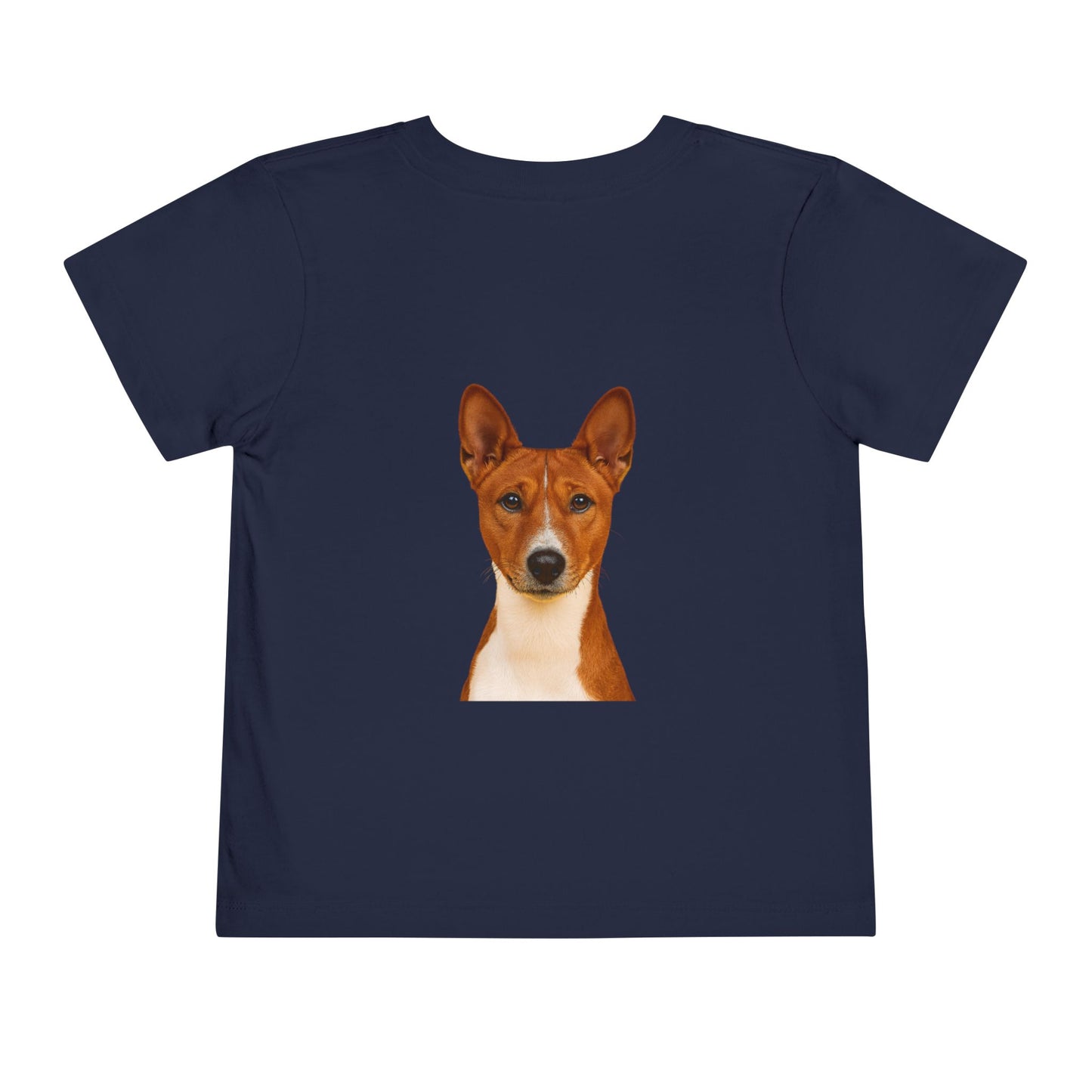 Basenji Head Toddler Unisex Short Sleeve Crewneck Tee