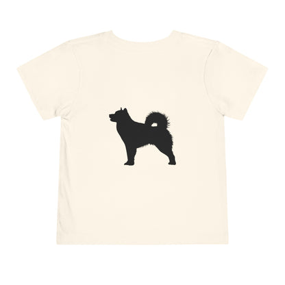 Malamute Silhouette Toddler Unisex Short Sleeve Crewneck Tee