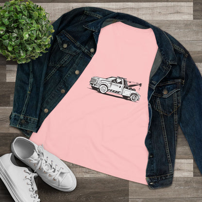 Wheel Lift Tow Truck Women's Short Sleeve Crewneck Tee