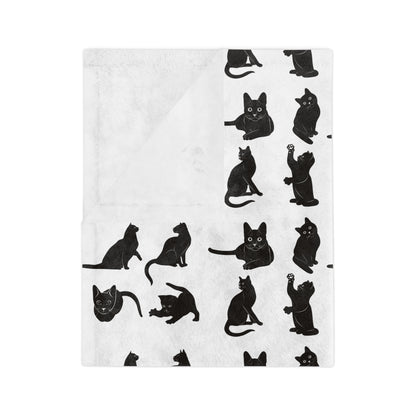 Cats Velveteen Microfiber Blanket