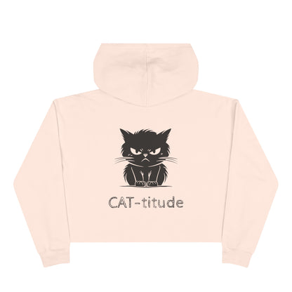CAT-titude Women's Crop Hoodie
