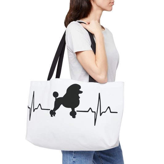 My Heart Beats For Poodles Weekender Tote Bag