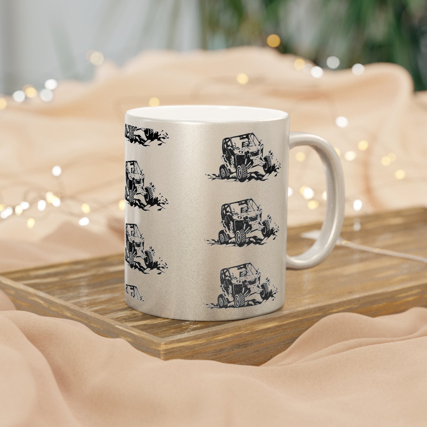 Slingin' Mud Side By Side Metallic Coffee Mug