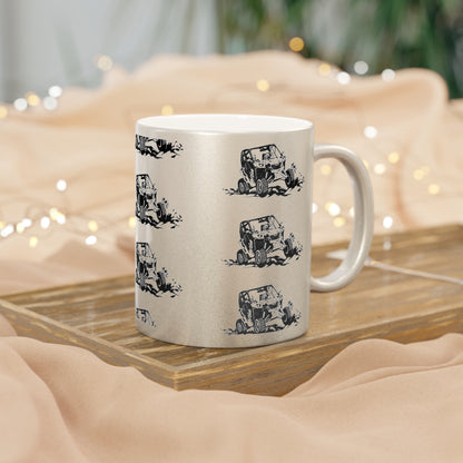 Slingin' Mud Side By Side Metallic Coffee Mug