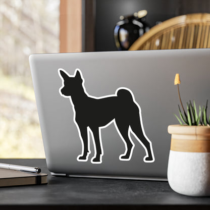 Basenji Silhouette Vinyl Decal