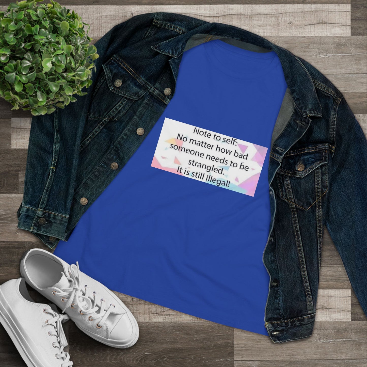 Note To Self Women's Short Sleeve Crewneck Tee