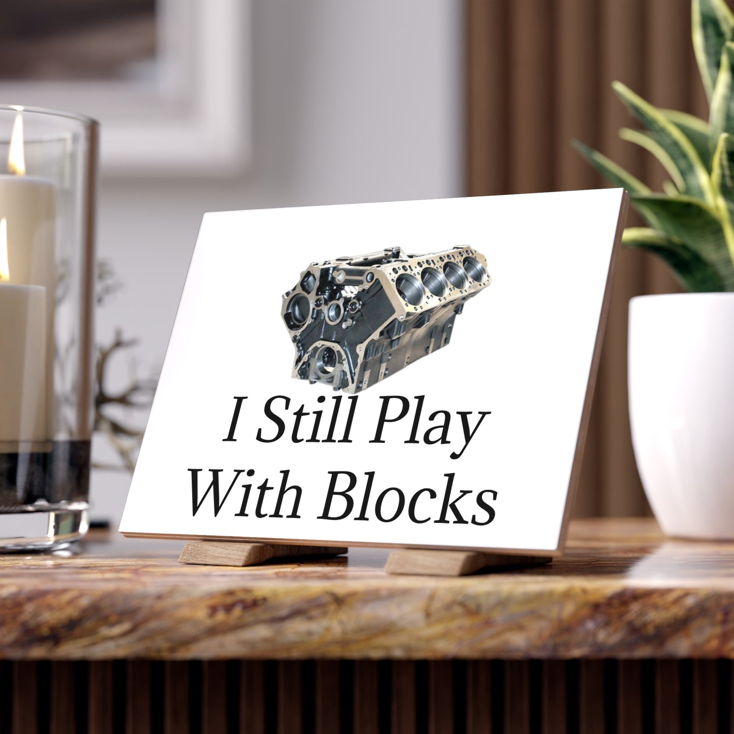 Play With Blocks Ceramic Photo Tile