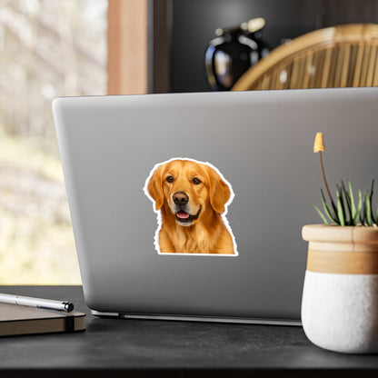 Golden Head Vinyl Decal