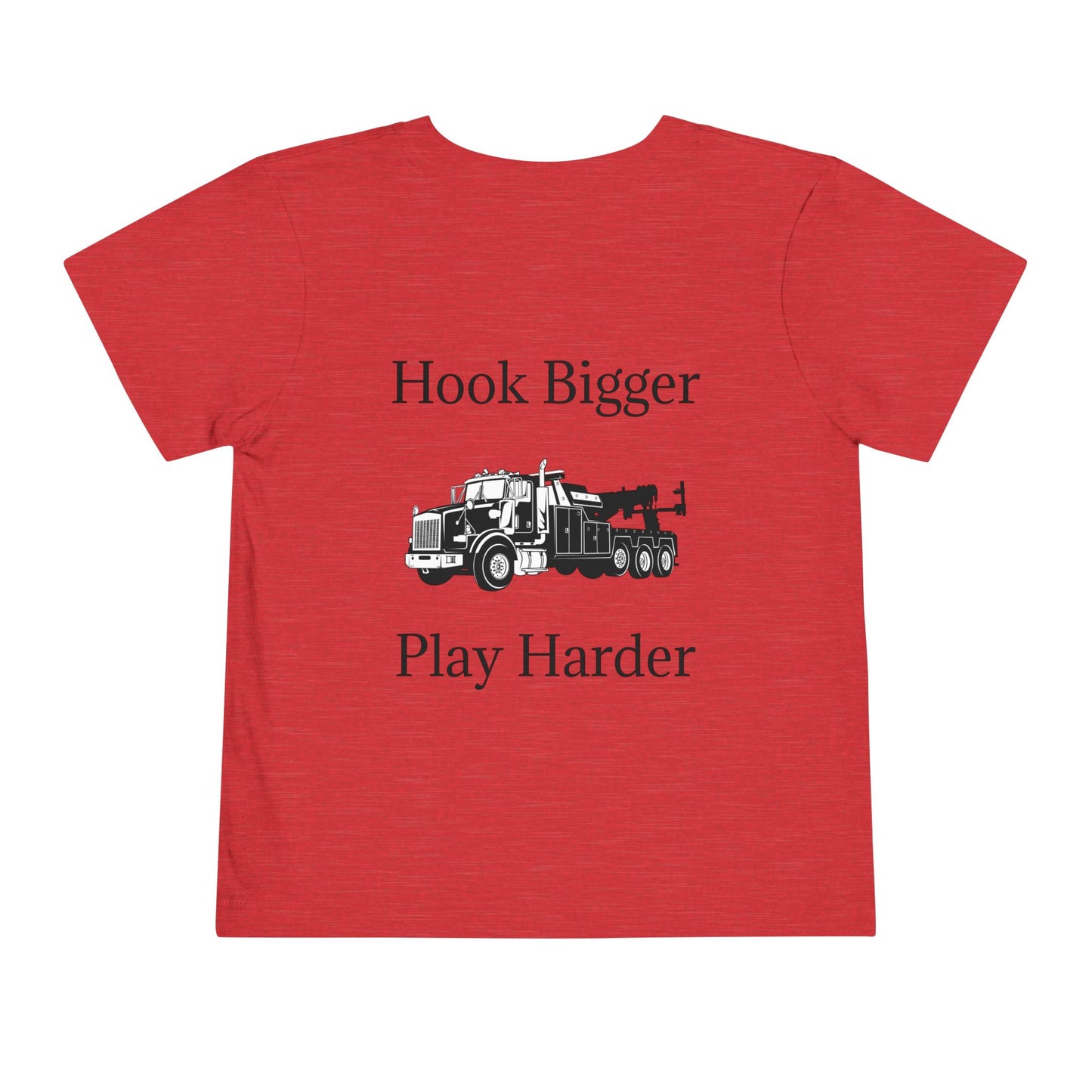 Hook Bigger Toddler Unisex Short Sleeve Crewneck Tee