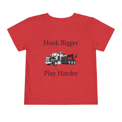 Hook Bigger Toddler Unisex Short Sleeve Crewneck Tee
