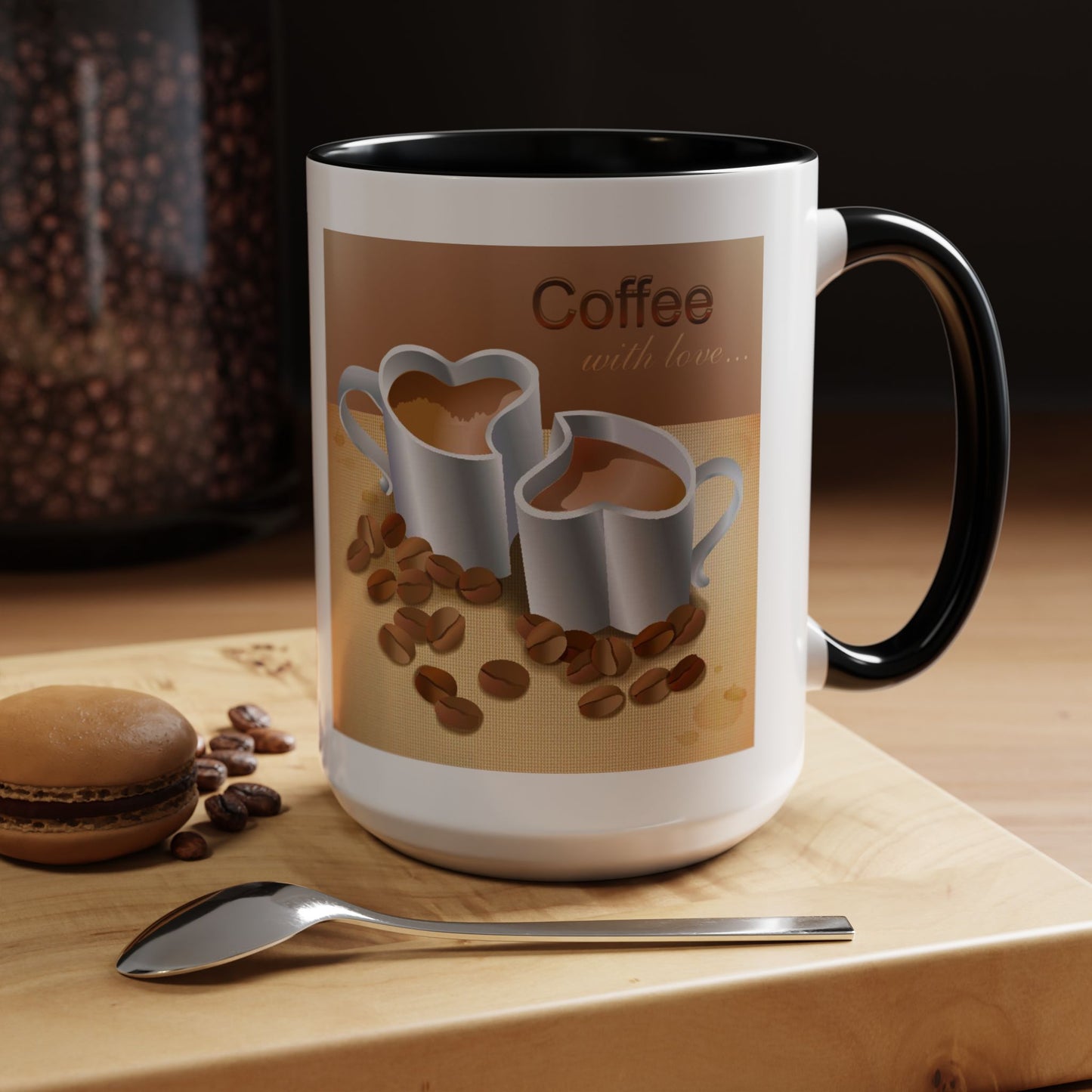 Coffee With Love 2-Tone Coffee Mug