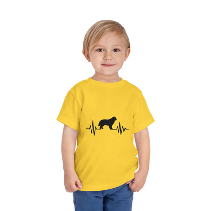 My Heart Beats For Newfies Toddler Unisex Short Sleeve Crewneck Tee