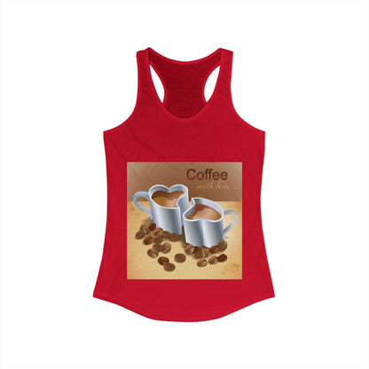 Coffee With Love Women's Racerback Tank