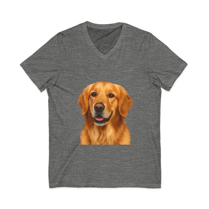 Golden Head Unisex Short Sleeve V-Neck Tee