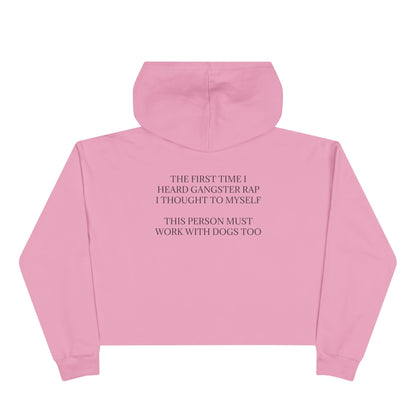 Gangster Rap Women's Crop Hoodie