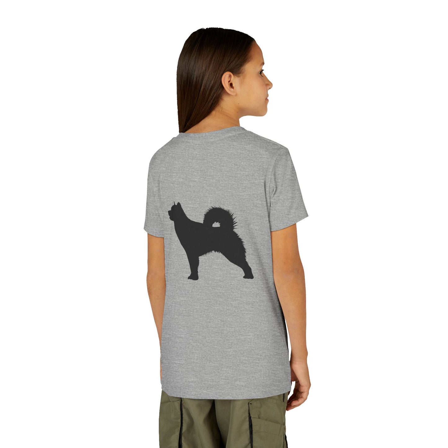 Malamute Silhouette Youth Unisex Short Sleeve Crewneck Tee
