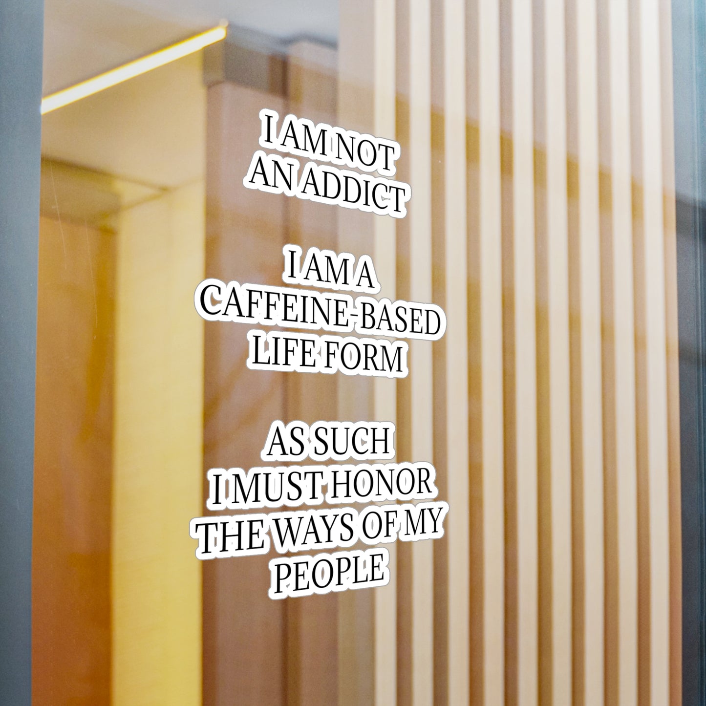 Not An Addict Vinyl Decal