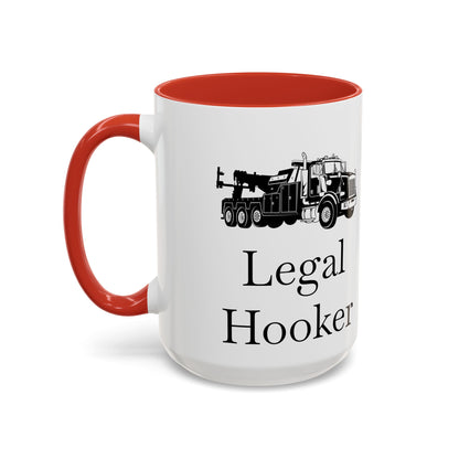 Legal H**ker Heavy Tow Truck 2-Tone Coffee Mug