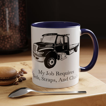 Beds, Straps, And Chains 2-Tone Coffee Mug