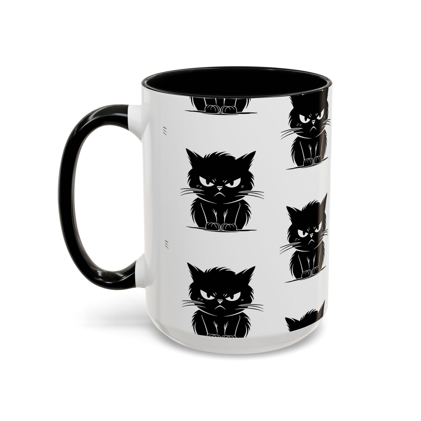 Angry Cat 2-Tone Coffee Mug
