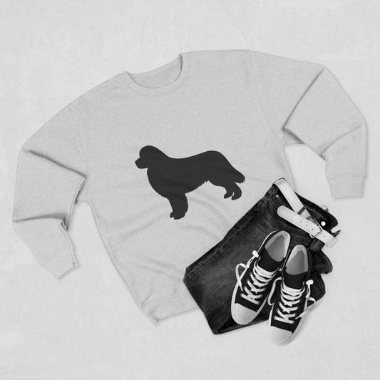 Newfie Silhouette Unisex Crewneck Sweatshirt