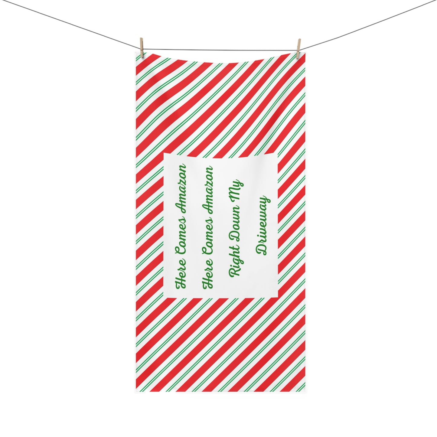 Here Comes Amazon Mink-Cotton  Beach Towel