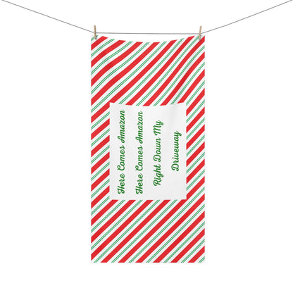 Here Comes Amazon Mink-Cotton  Beach Towel