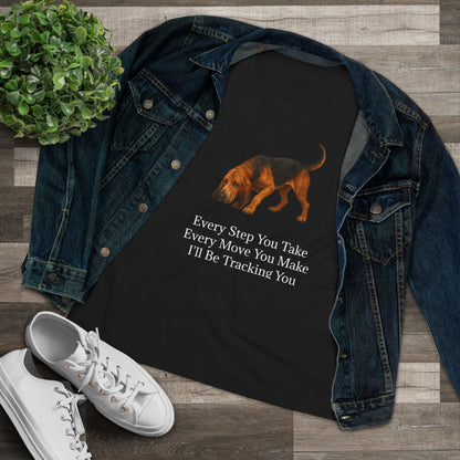 Tracking You Women's Short Sleeve Crewneck Tee