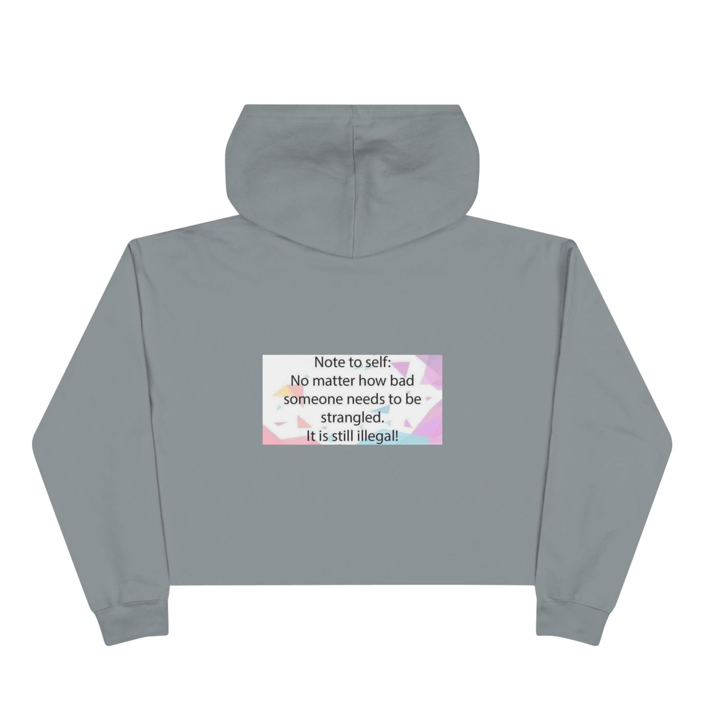 Note to Self Women's Crop Hoodie