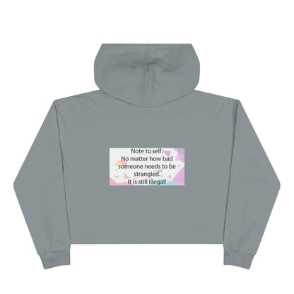 Note to Self Women's Crop Hoodie