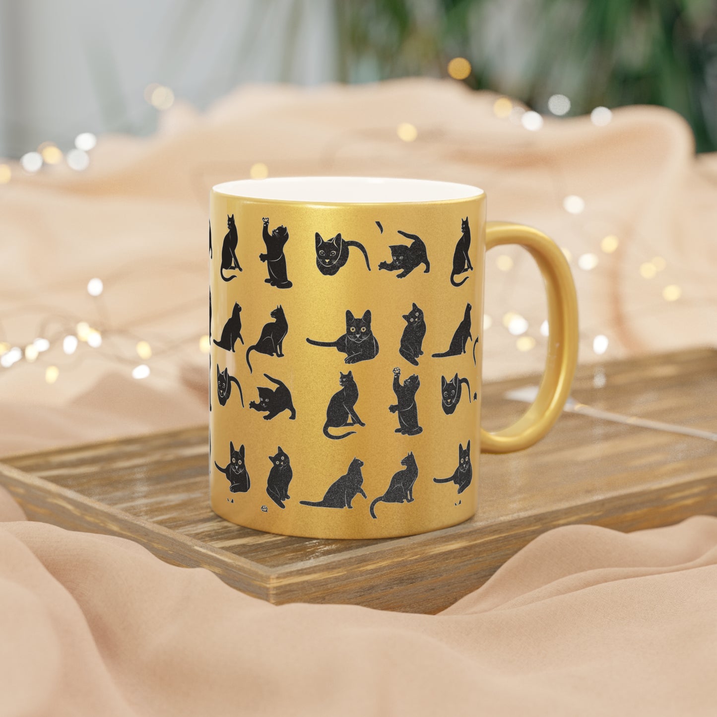 Cats Metallic Coffee Mug