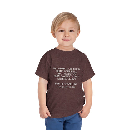 No Filter Toddler Unisex Short Sleeve Crewneck Tee