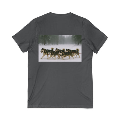 Mush On Unisex Short Sleeve V-Neck Tee