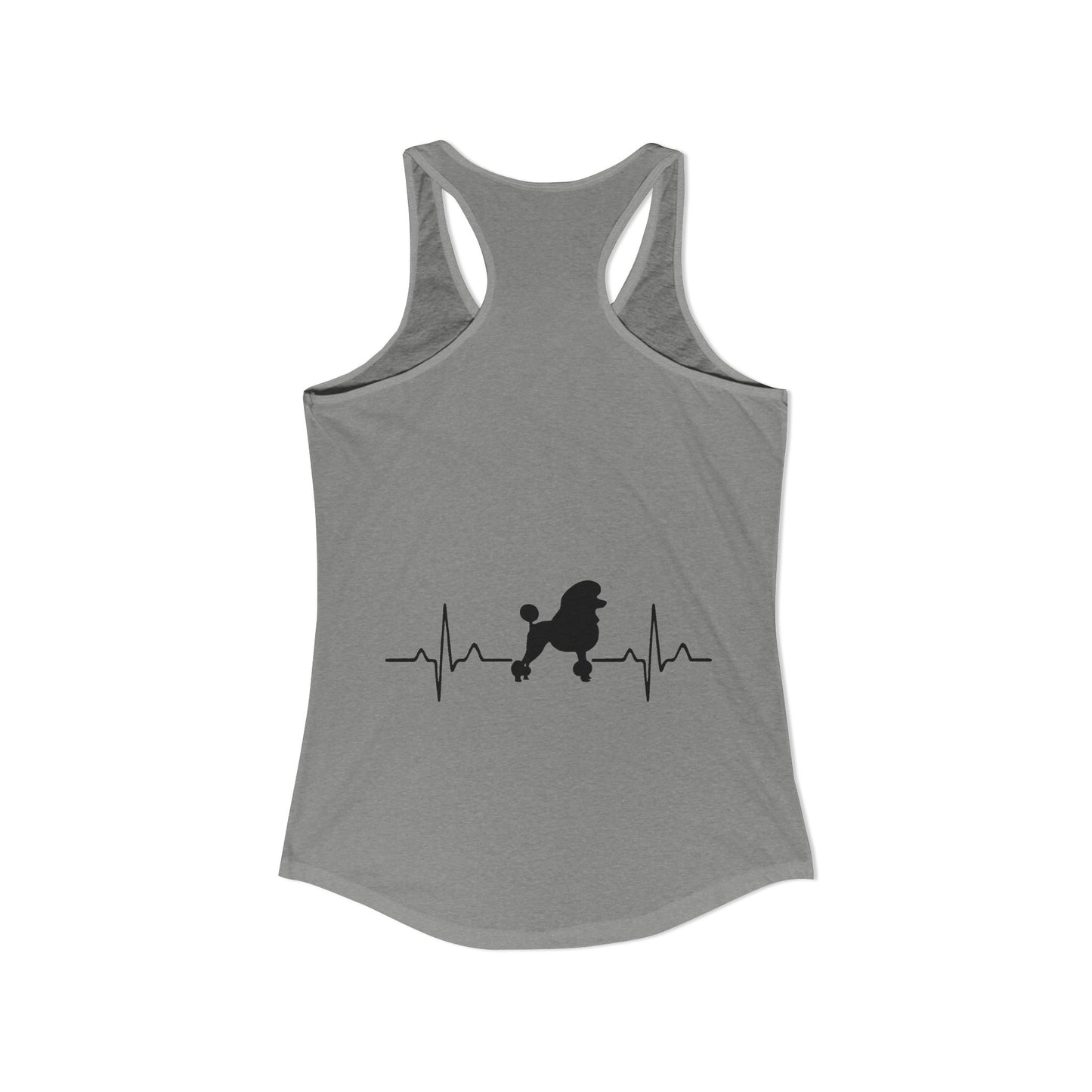 My Heart Beats For Poodles Women's Racerback Tank