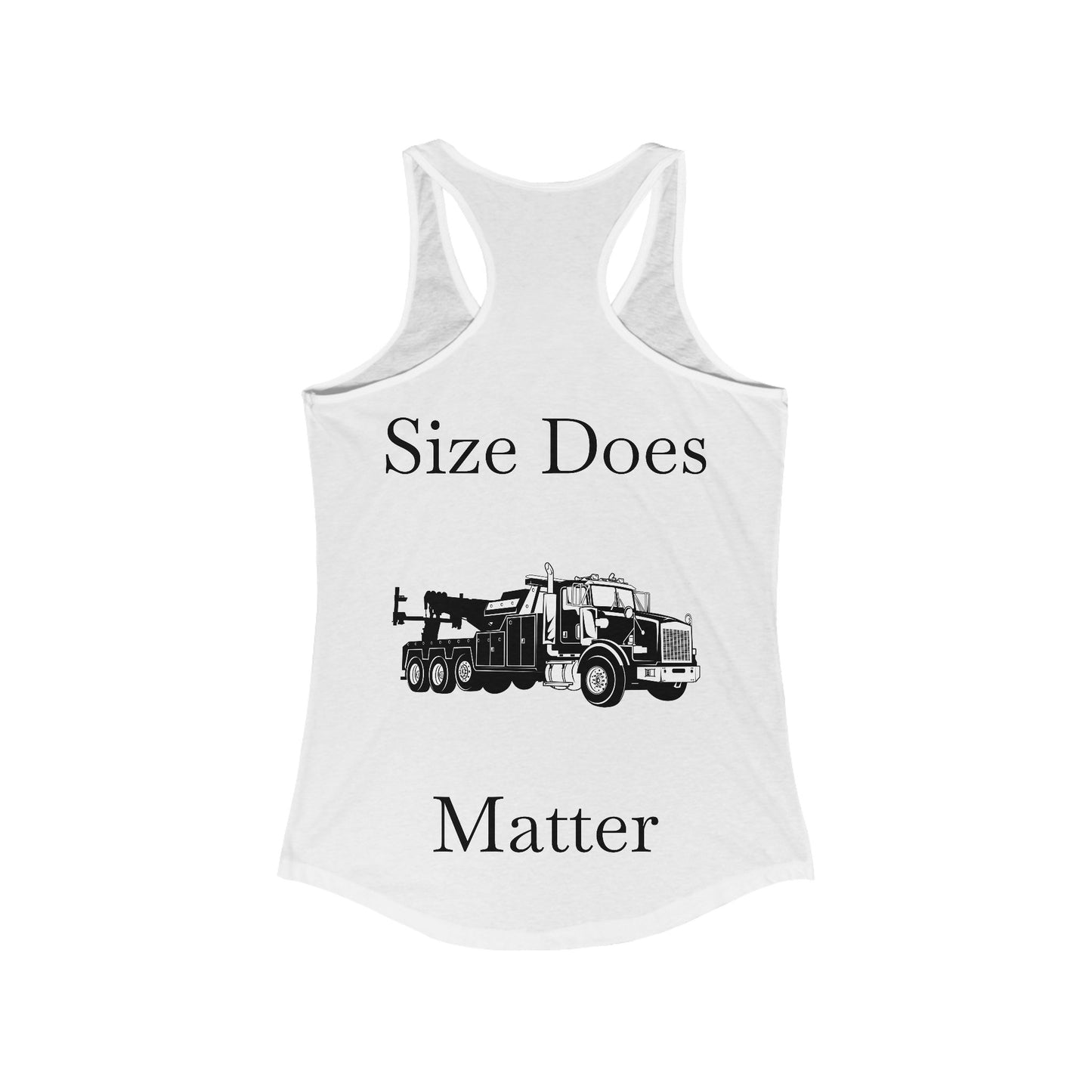 Size Does Matter Women's Racerback Tank