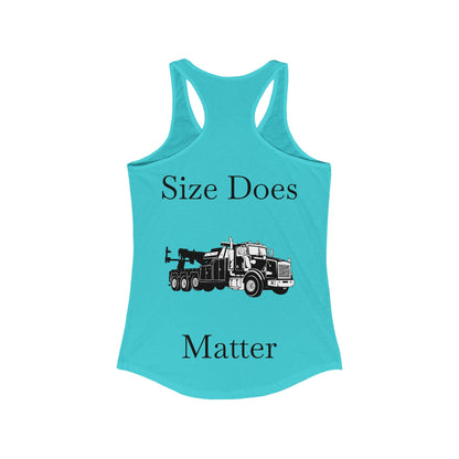 Size Does Matter Women's Racerback Tank
