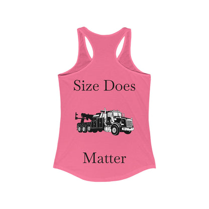 Size Does Matter Women's Racerback Tank