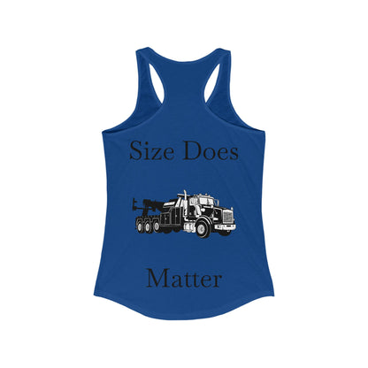 Size Does Matter Women's Racerback Tank