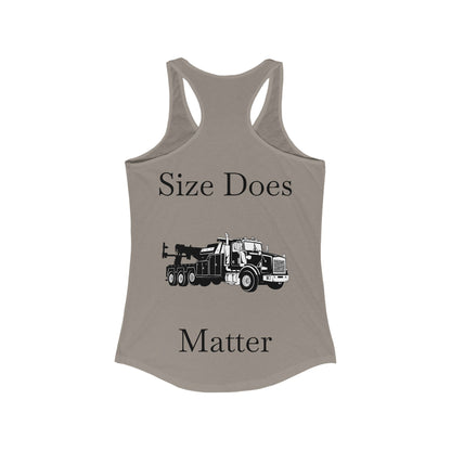 Size Does Matter Women's Racerback Tank