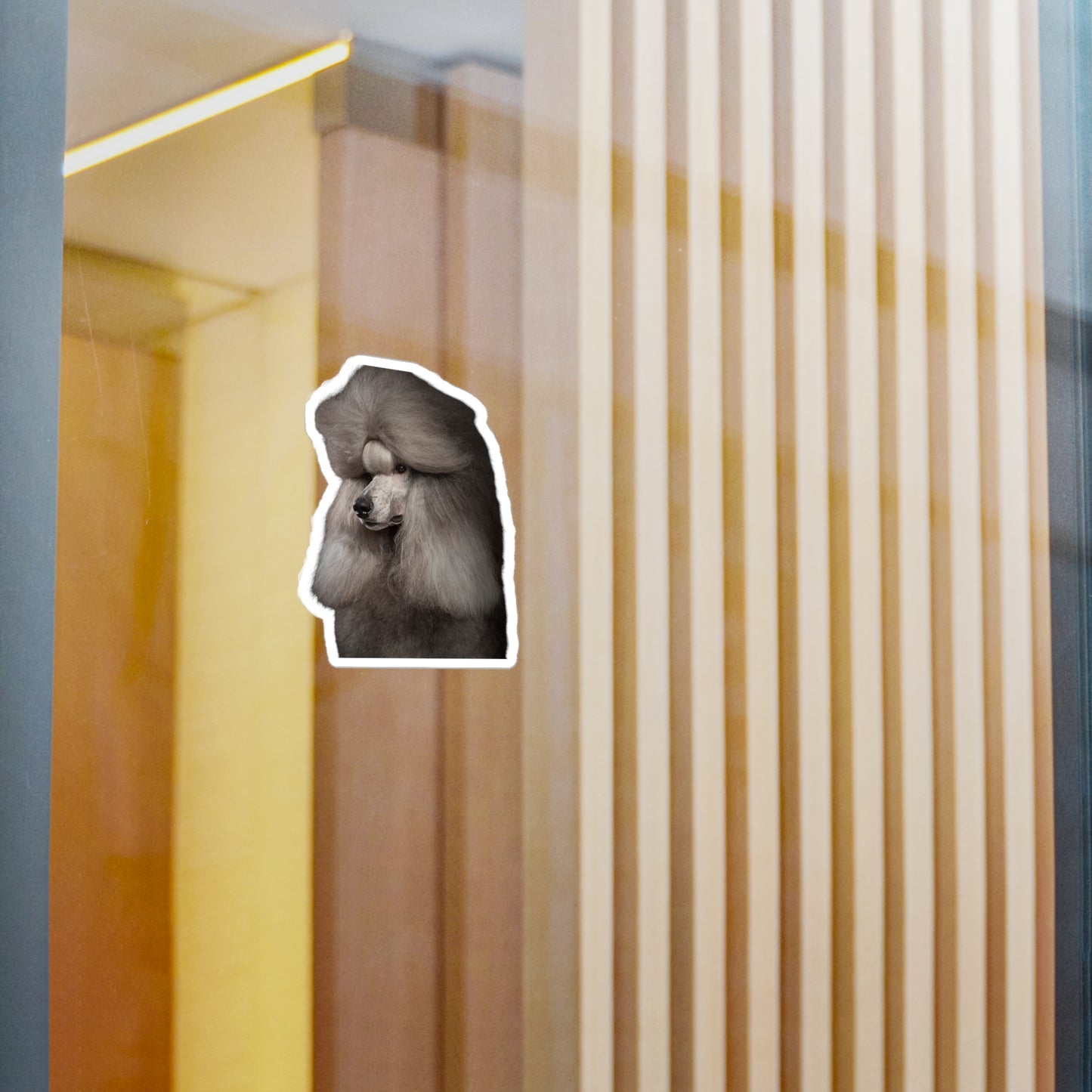 Poodle Head Vinyl Decal