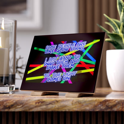 Glow Sticks Ceramic Photo Tile